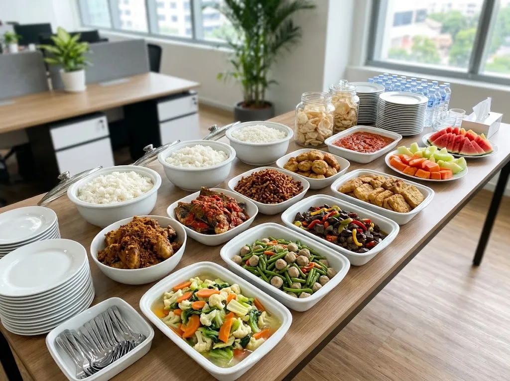 ilustrasi menu catering kantor