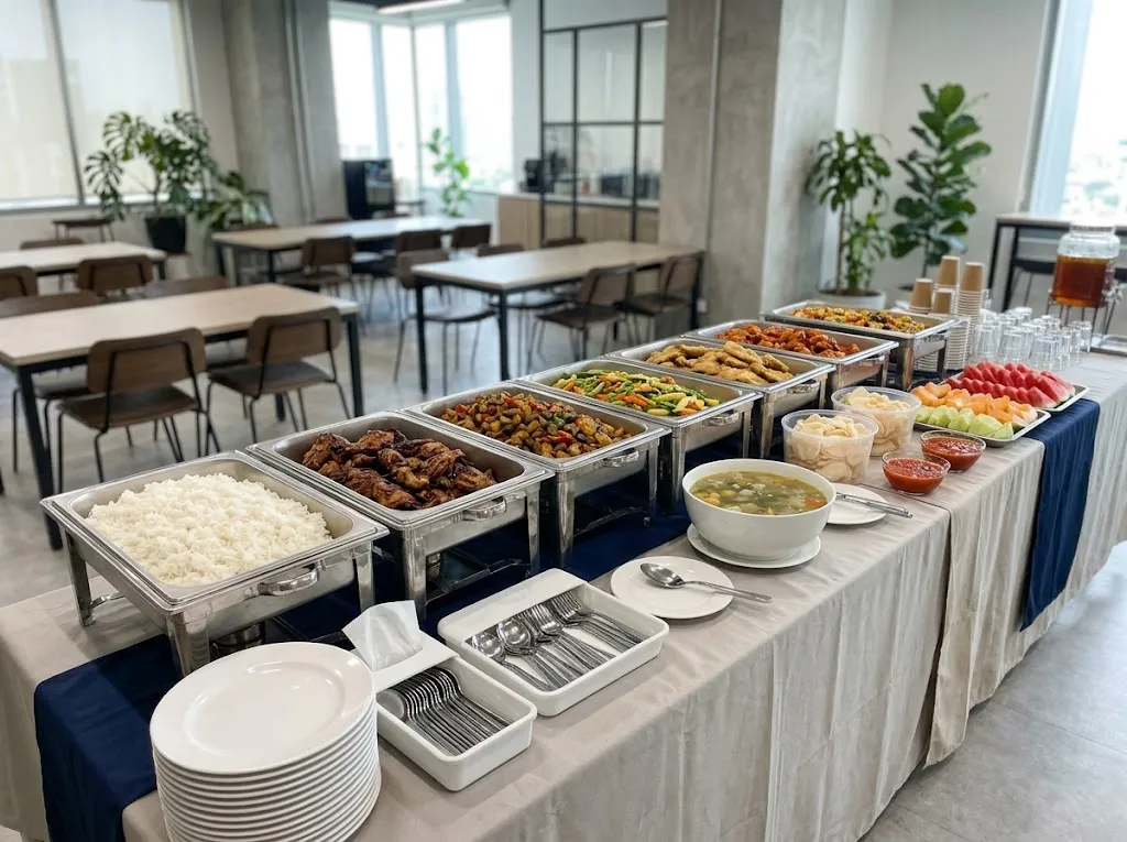 ilustrasi menu catering kantor
